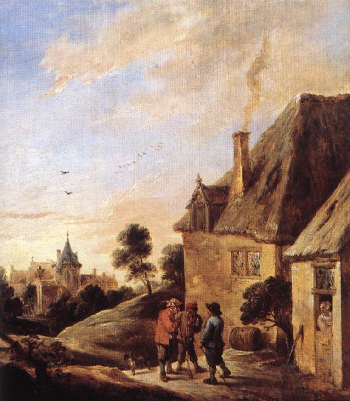 TENIERS, David the Younger Village Scene  ar Germany oil painting art